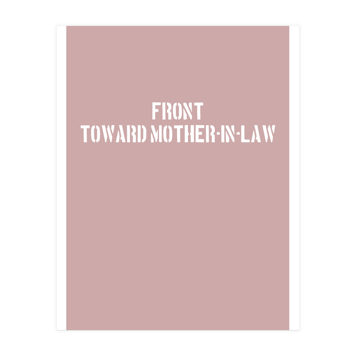 TOWARD MOTHER-IN-LAW (Print Only)