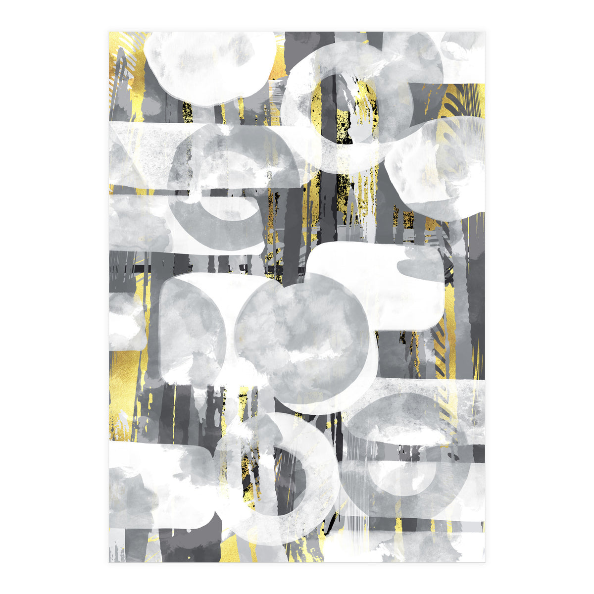 Abstract Painting No. 58 | Play with shapes and colors (Print Only)