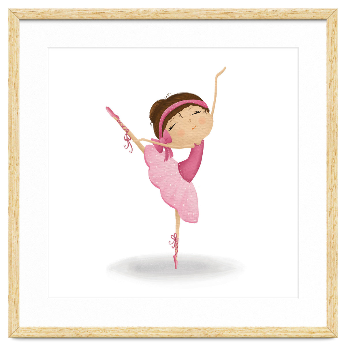 Adorable Ballerina Nursery Print