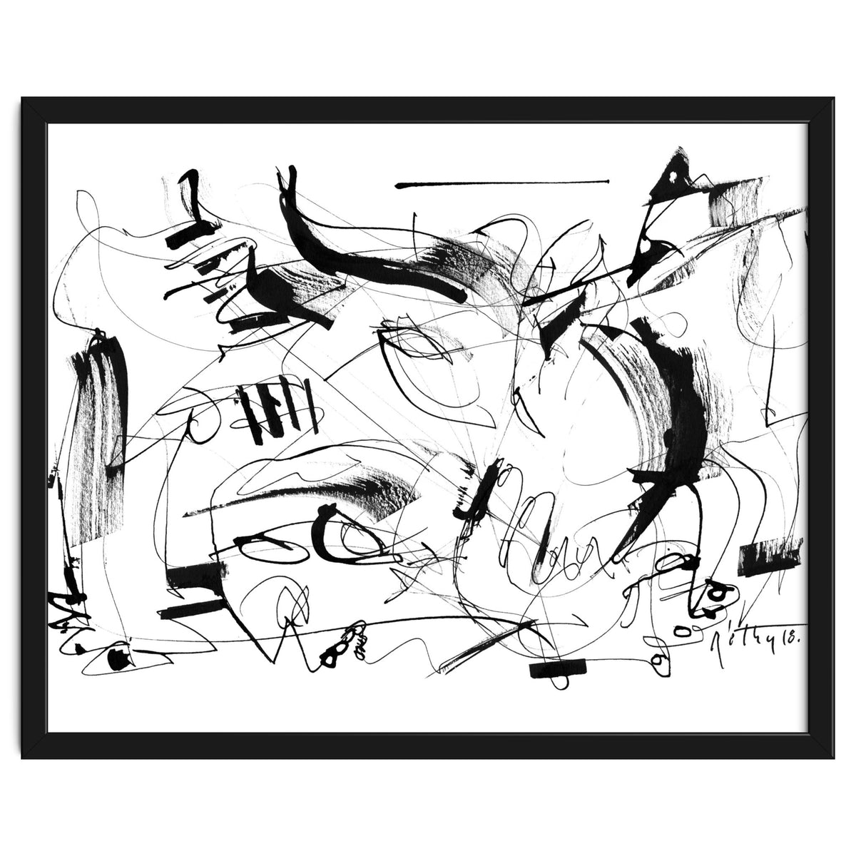 Crushed by a Bull - b&w