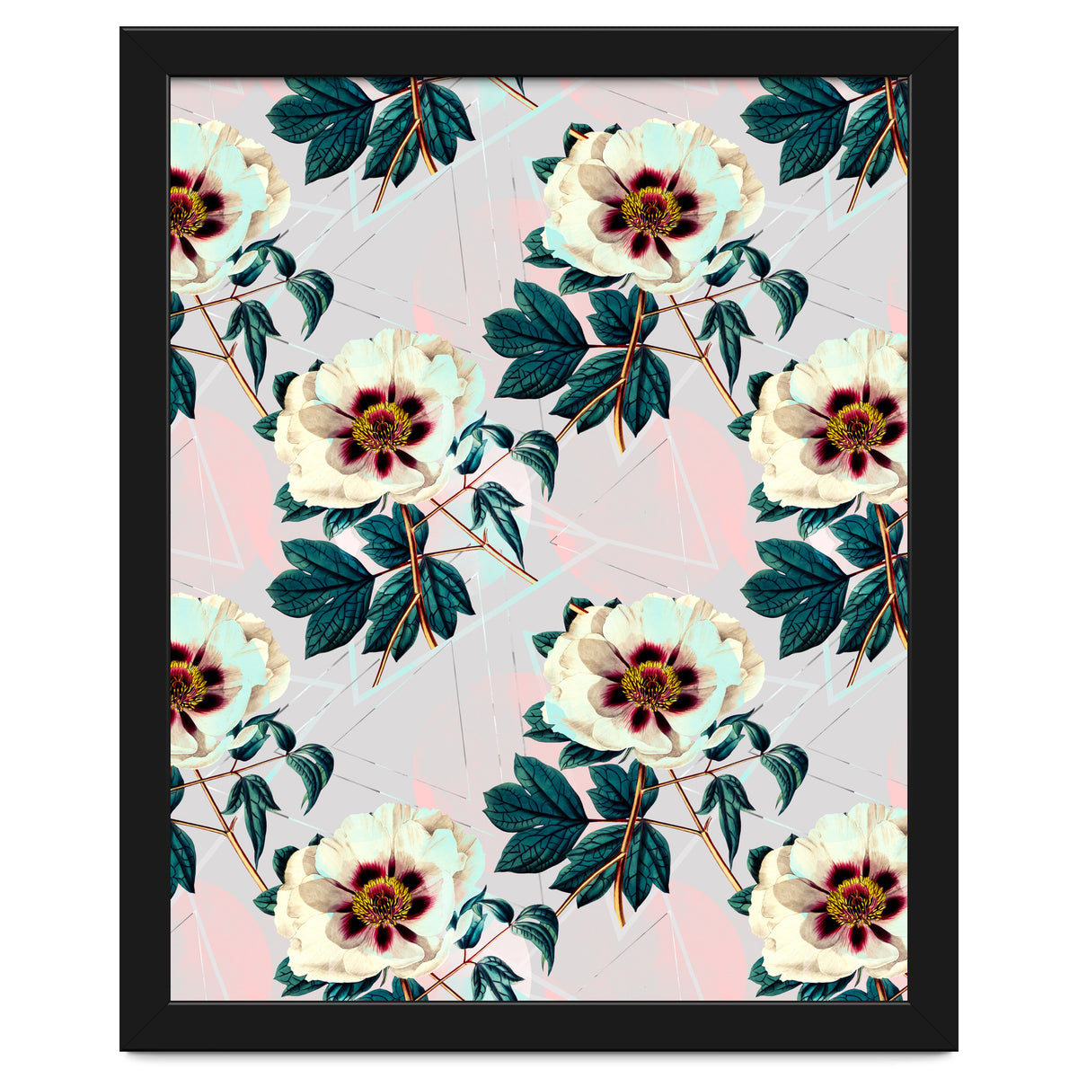 Flowery blooming with geometric