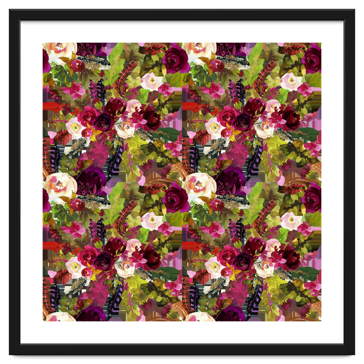 Water Colour Rose Pattern