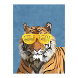 Hip Hop Tiger Yellow and Blue (Print Only) thumbnail