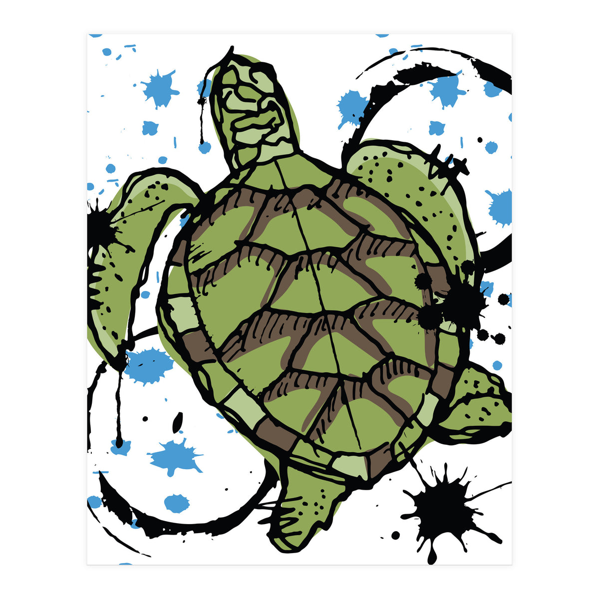 Sea Turtle sketch 2 (Print Only)