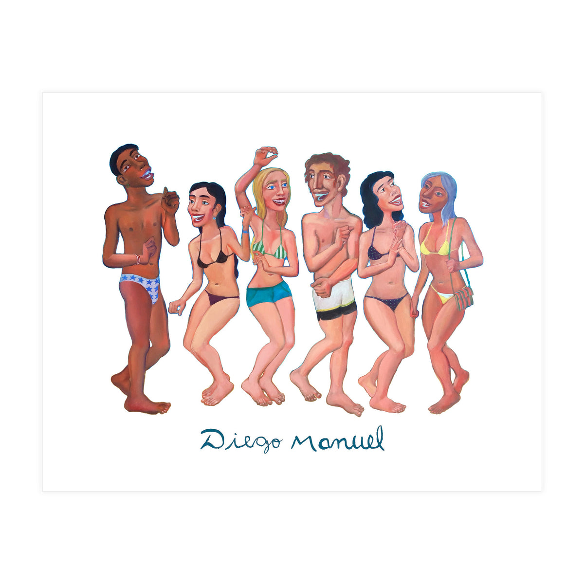 Fiesta En La Playa 4 B (Print Only)