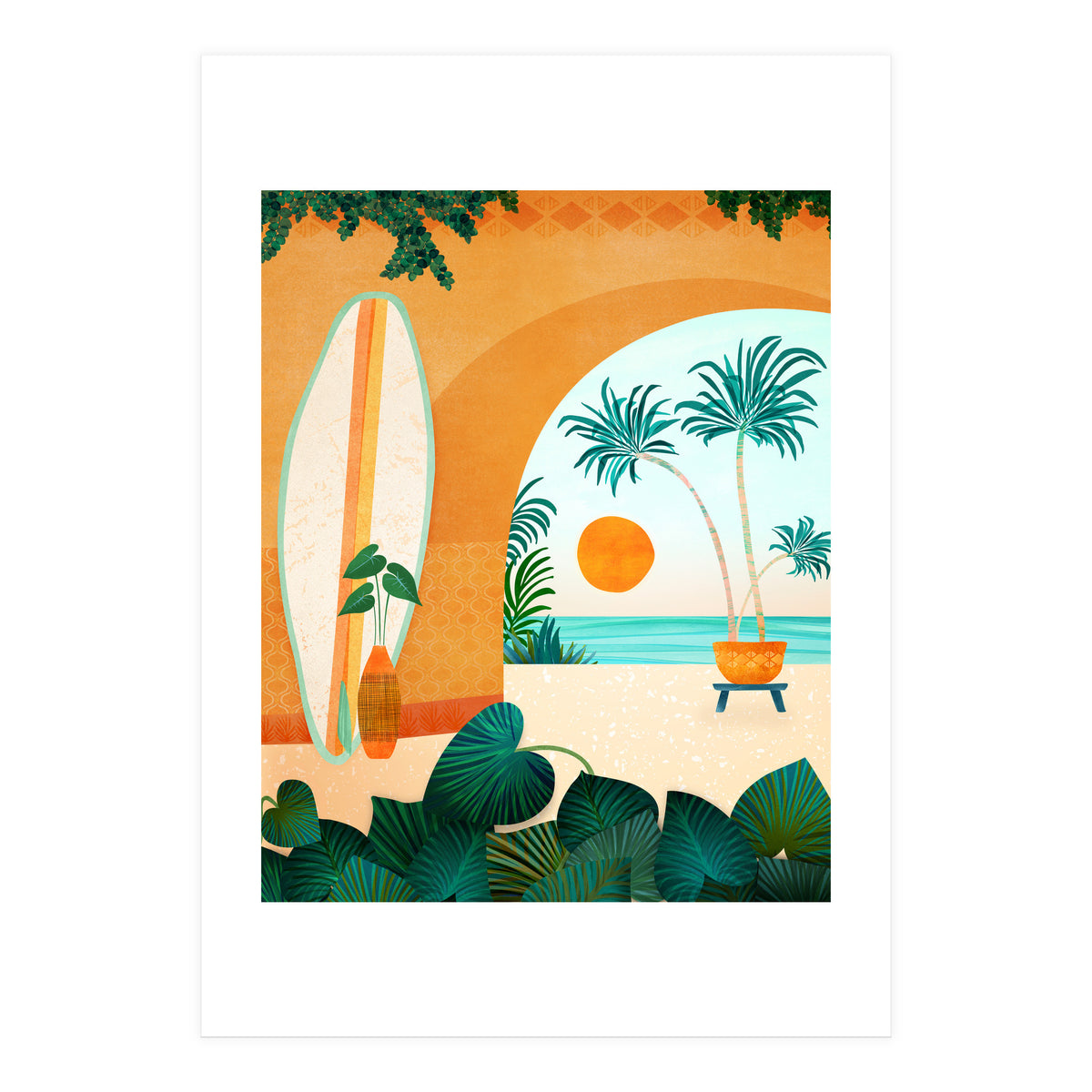 Seaside Surf Retreat (Print Only)