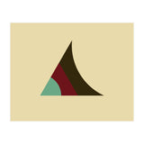 Geometric Shapes No. 5 - beige,  purple & turquoise (Print Only) thumbnail
