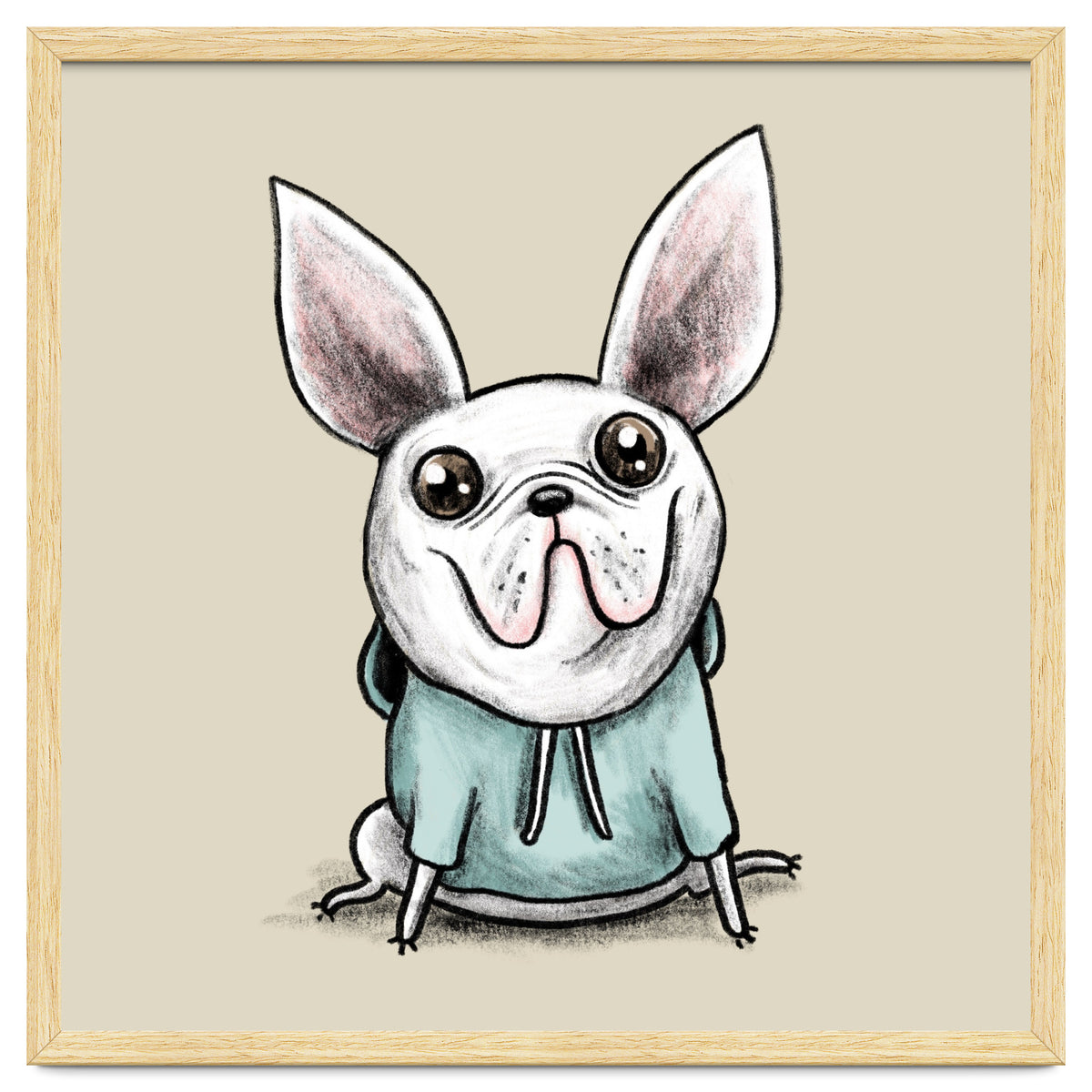 French Bulldog in a Hoodie