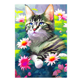 Always Positive, The Optimistic Cat, Positivity Mindset Pets, Optimism Watercolor Painting Animals (Print Only) thumbnail