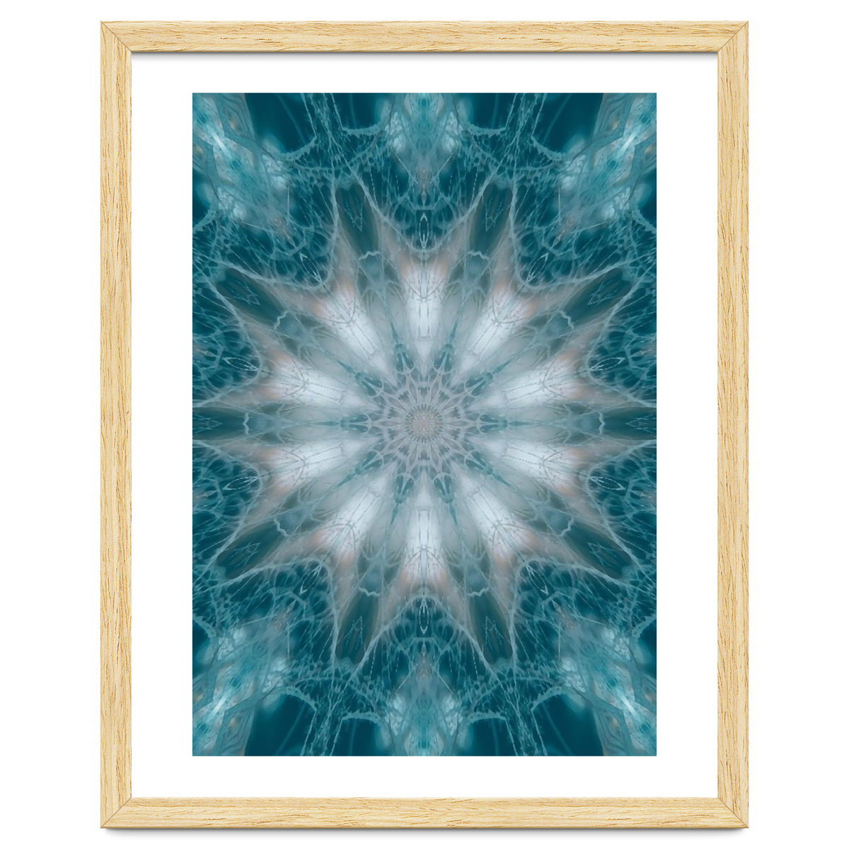 Mandala - Green, White, Rose