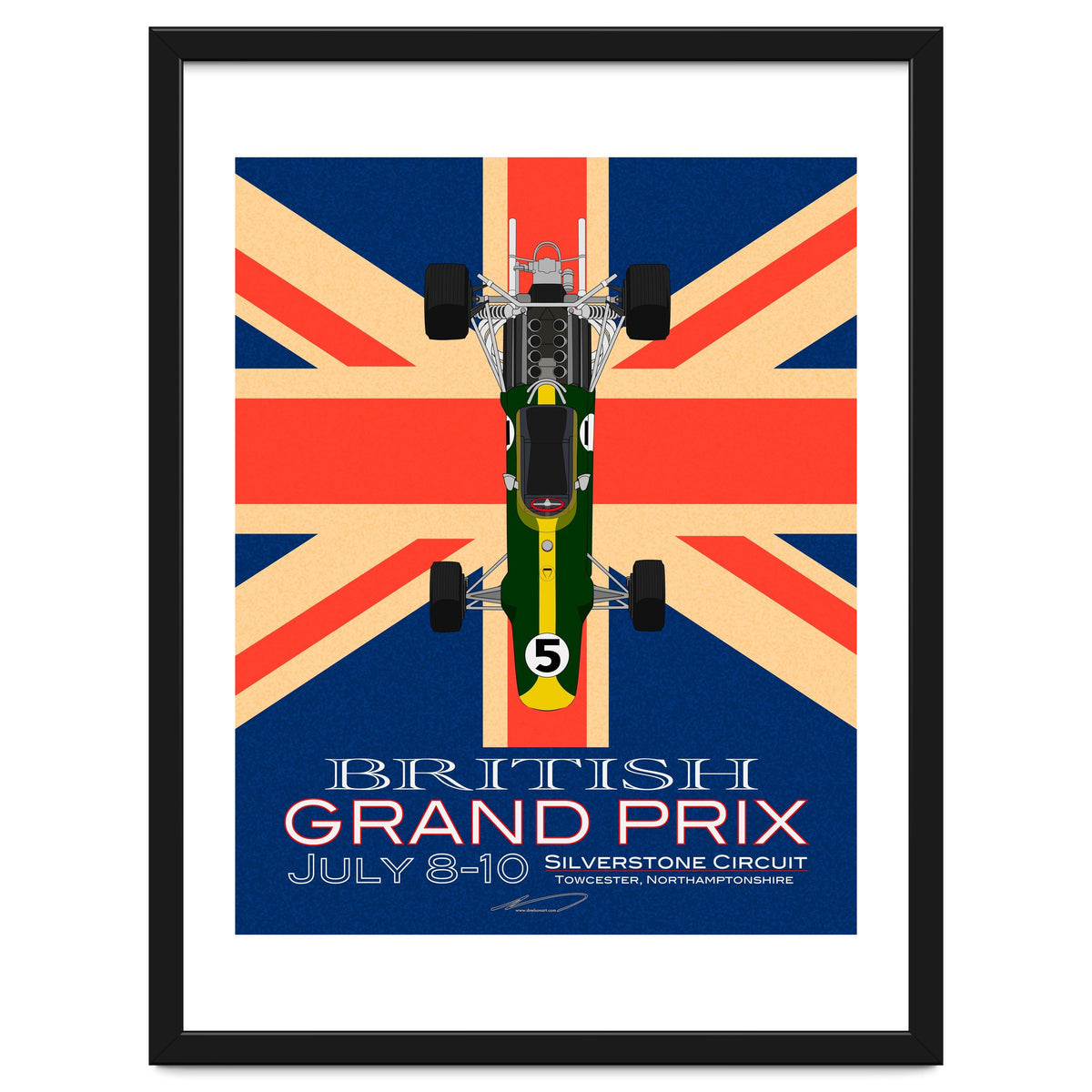 British Grand Prix poster