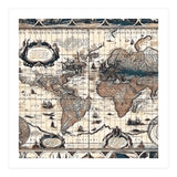 Antique Mapa Mundi revisited (Print Only) thumbnail