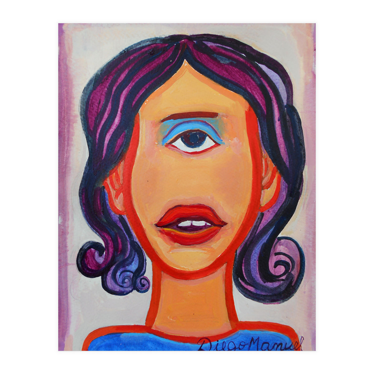 Cabeza De Mujer (Print Only)