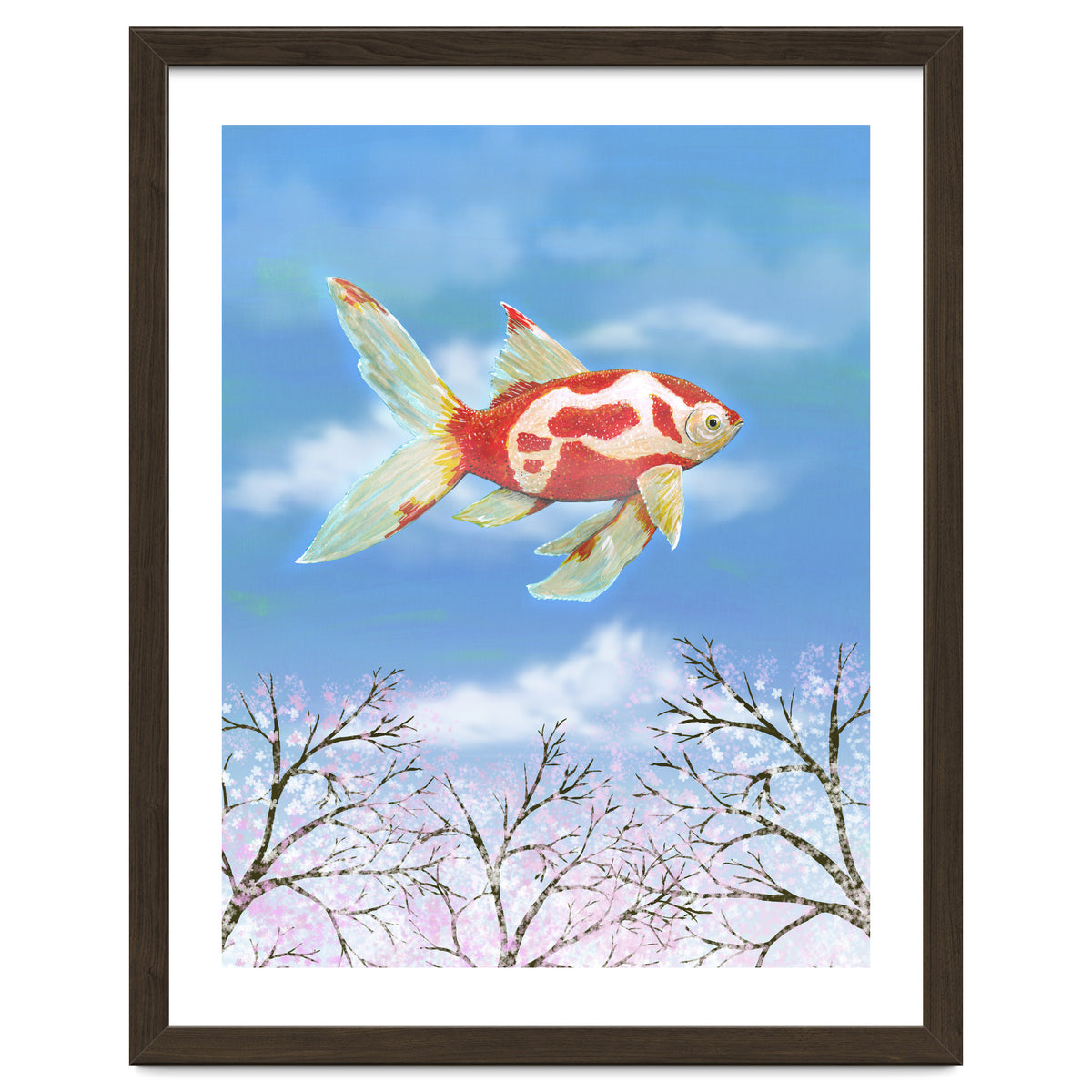 Flying goldfish
