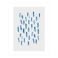 Brush Strokes Blue (Print Only)