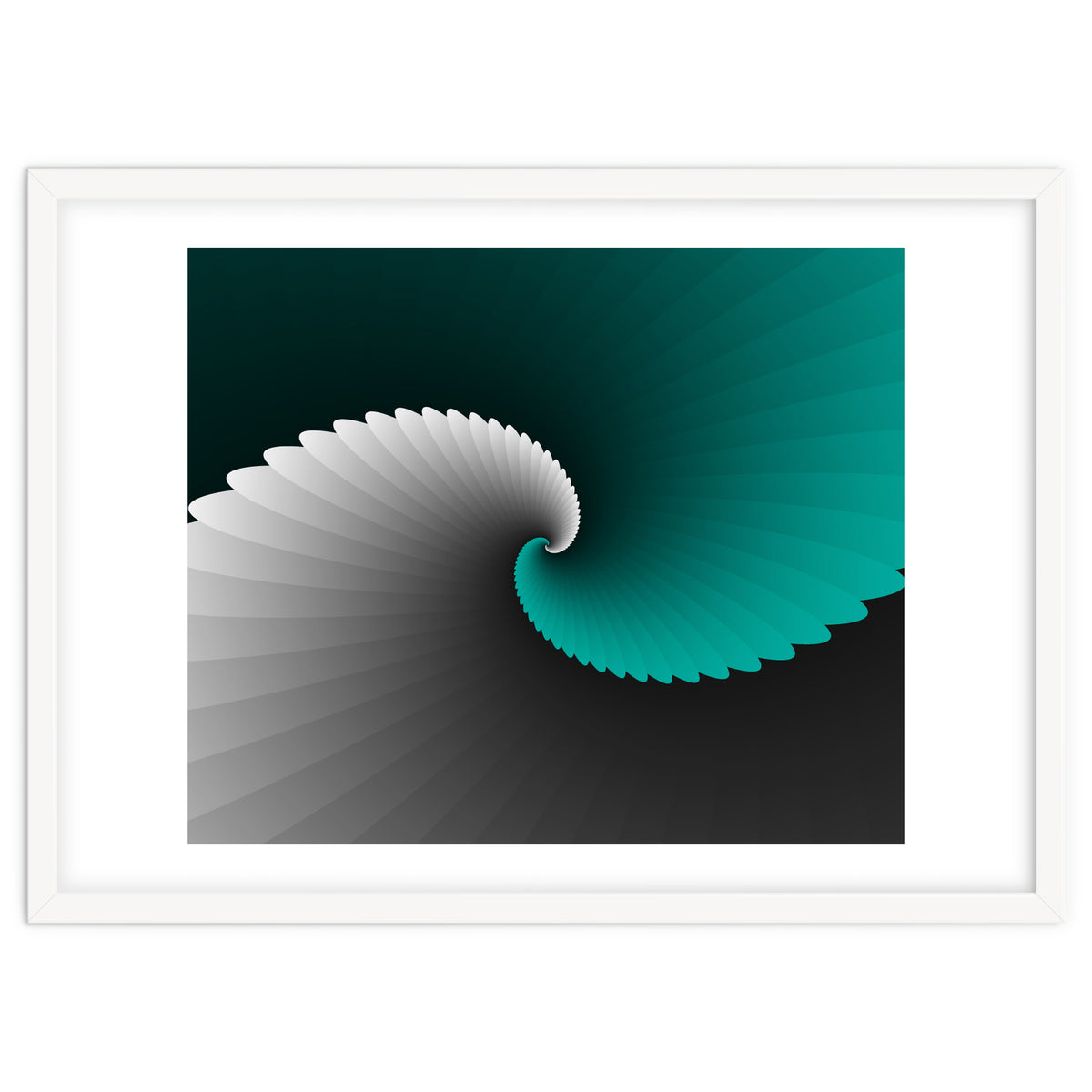 Turquoise Spiral Wings