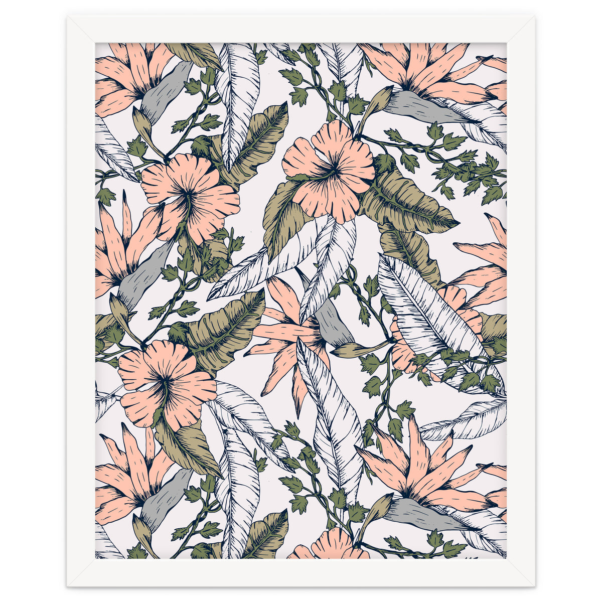 Tropical pattern pastel