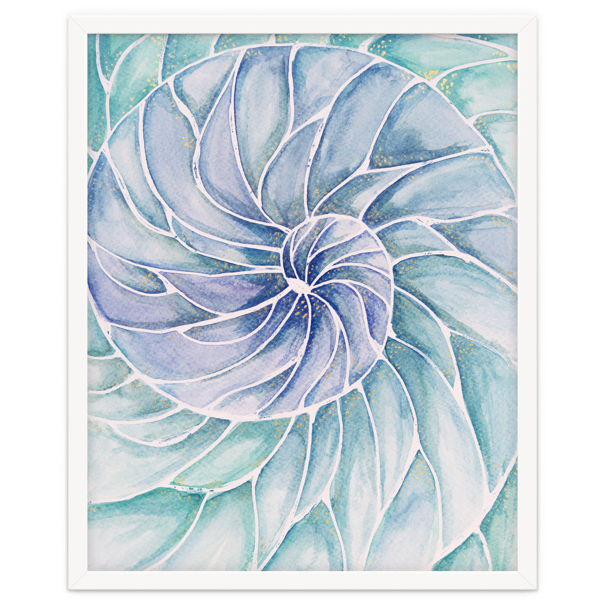 The inside of a shell