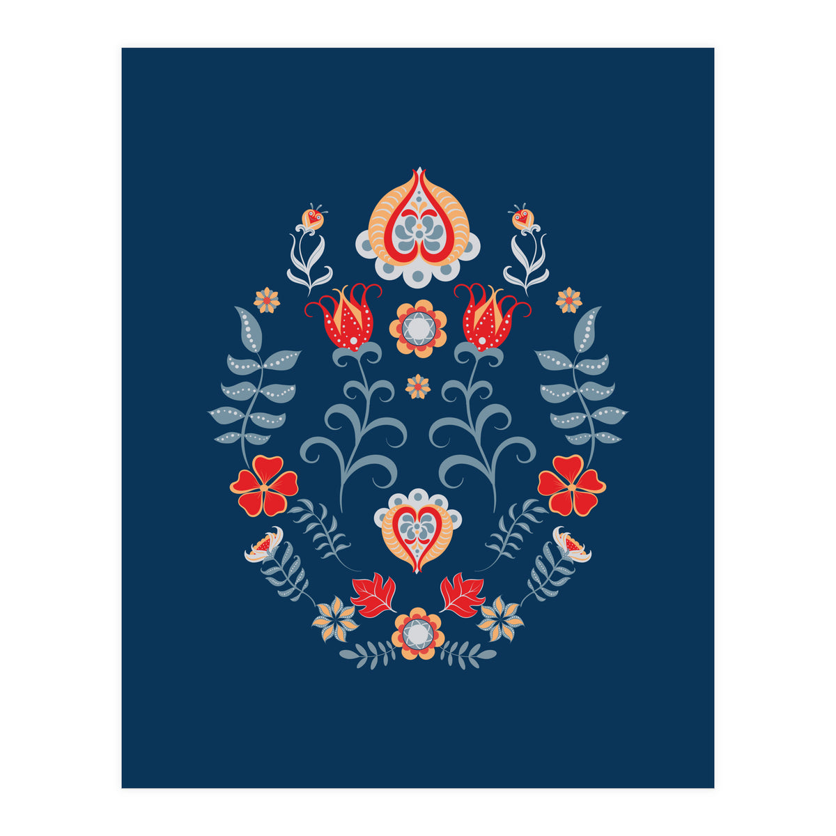 Scandinavian Folk Art (Print Only)