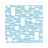 Clouds landscape on blue background (Print Only) thumbnail