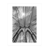 NEW YORK CITY Brooklyn Bridge in Detail | monochrome (Print Only) thumbnail