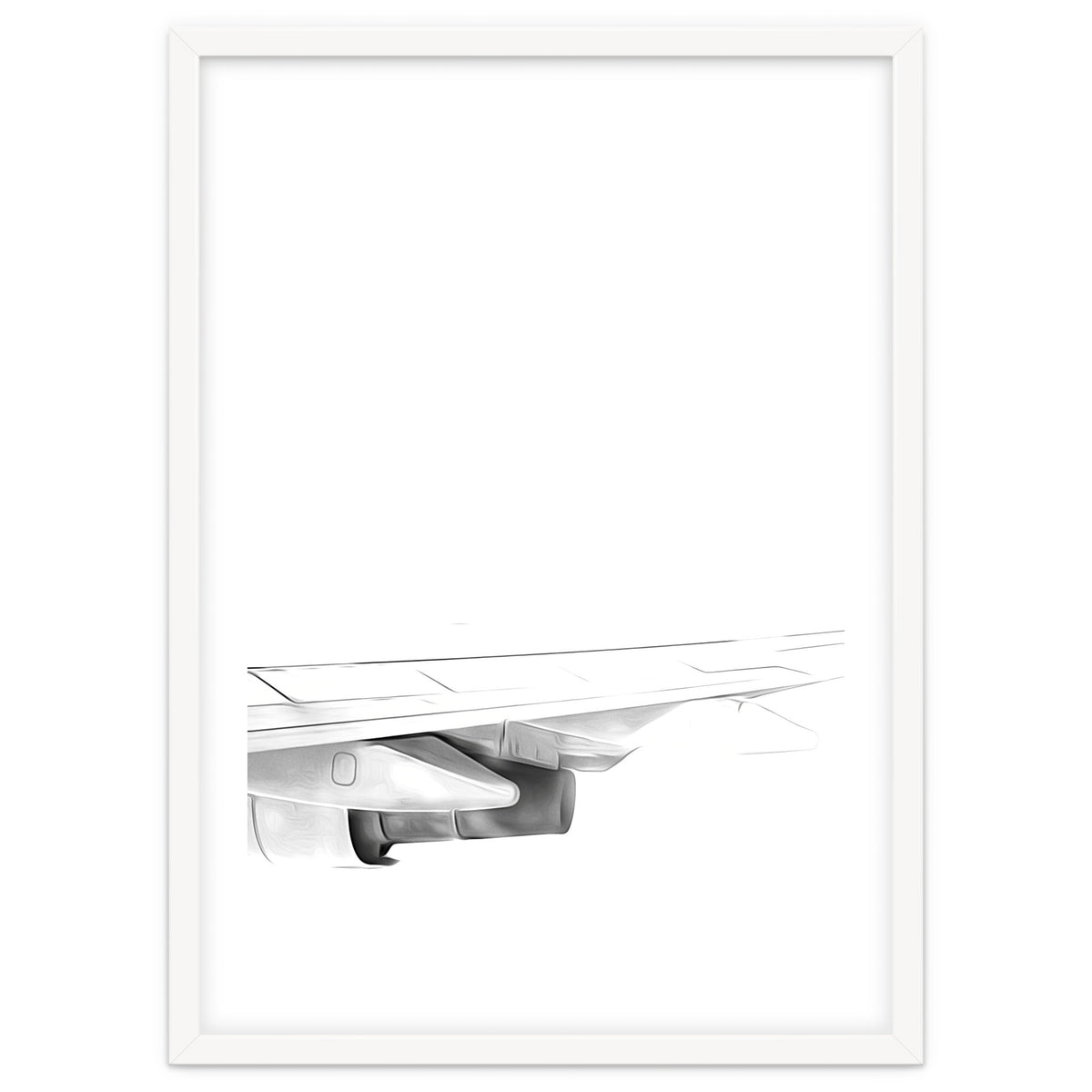 Black and White Airplane