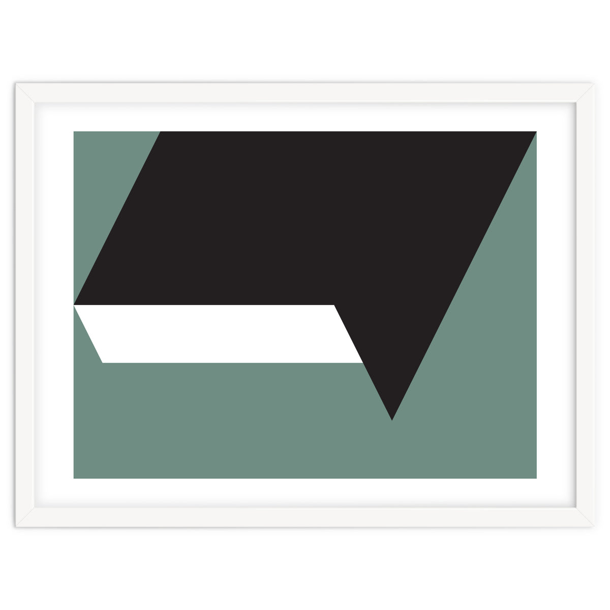 Geometric Shapes No. 85 - black, white & grey