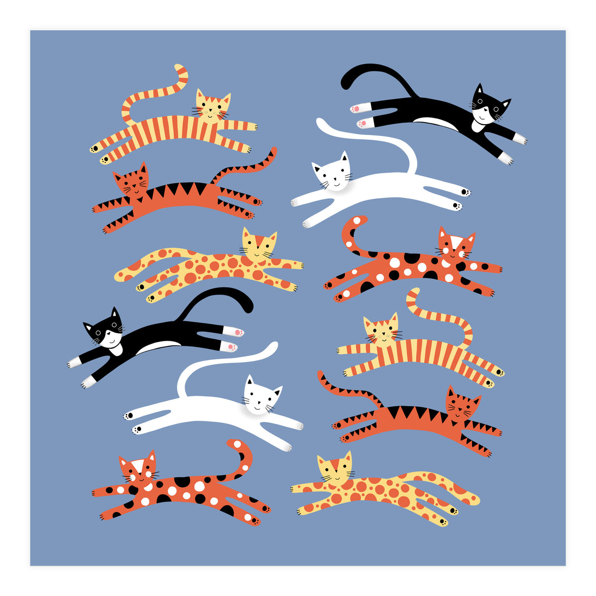 Cats Leaping (Print Only)