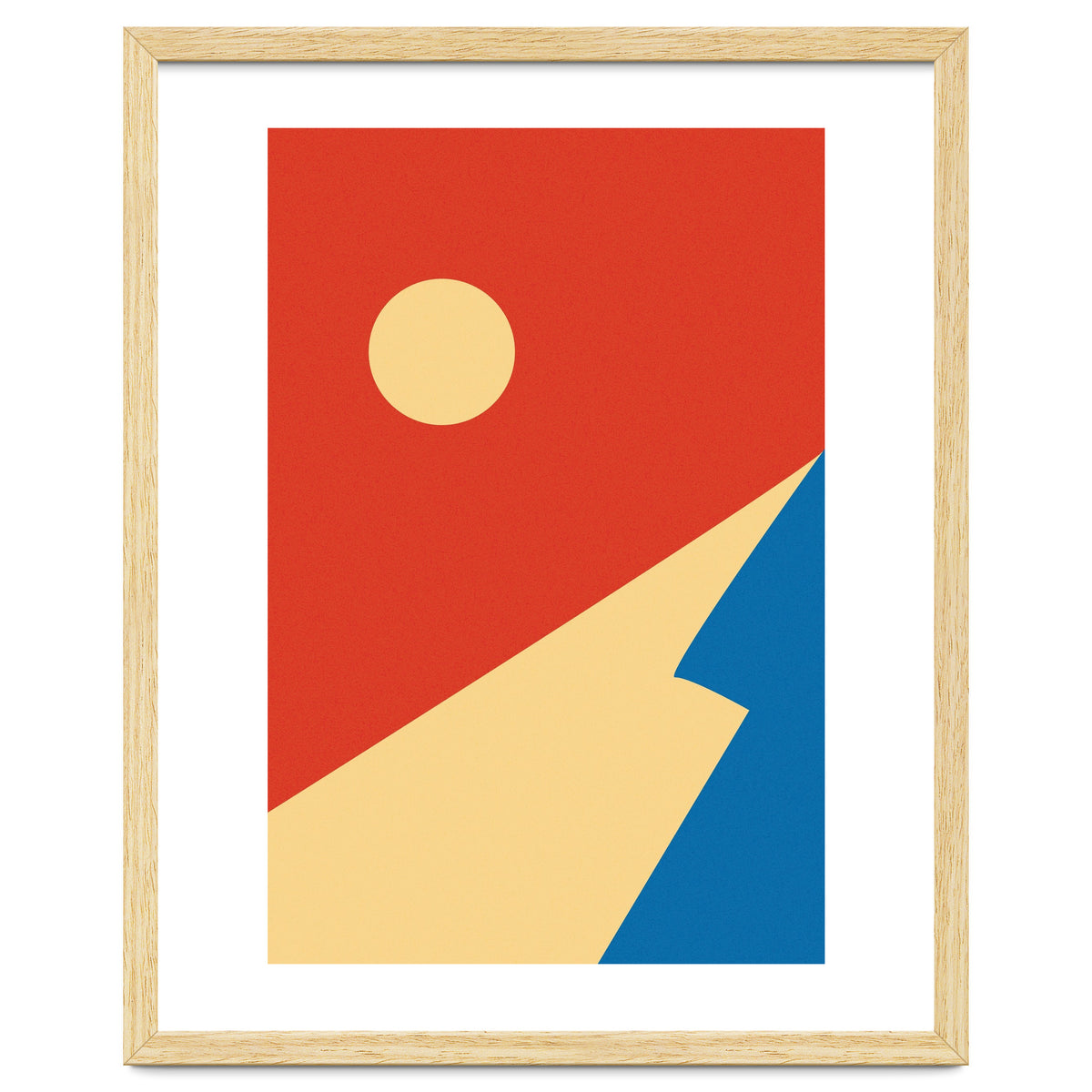 Edge Of Mountain Mid Century Geometric Art