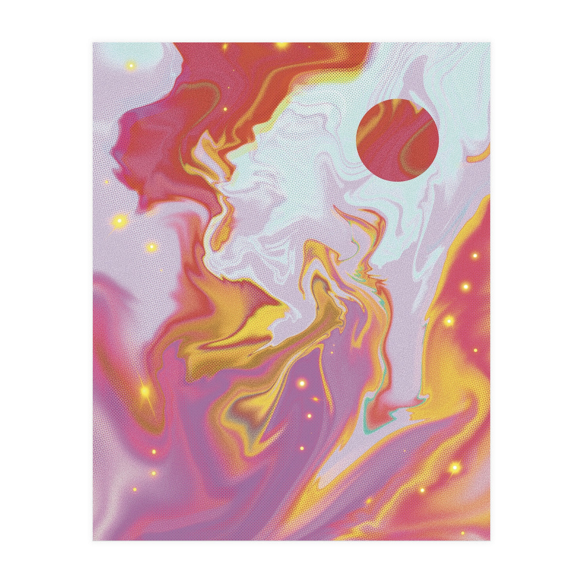 Red Planet Mars Space Marble (Print Only)