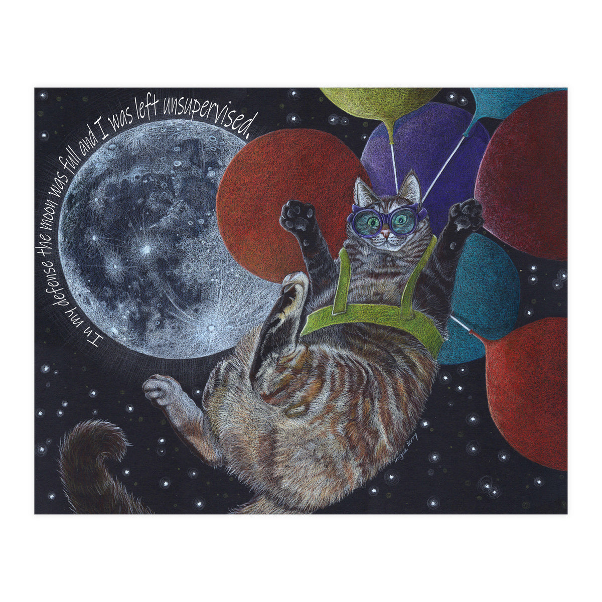 Balloon Cat (Print Only)