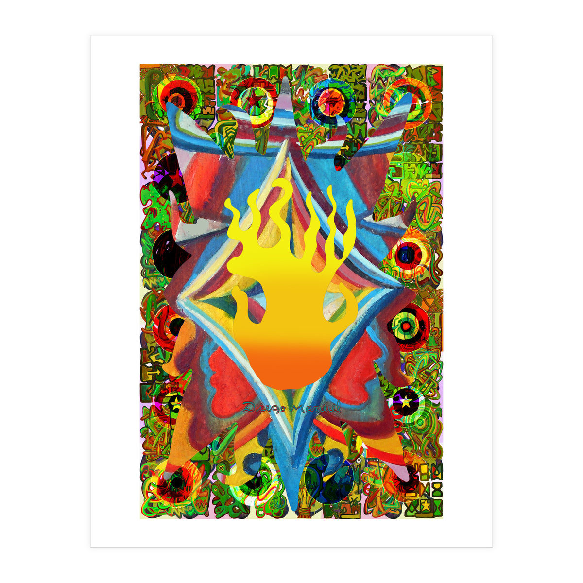 Fuego Y Graffiti 13 (Print Only)