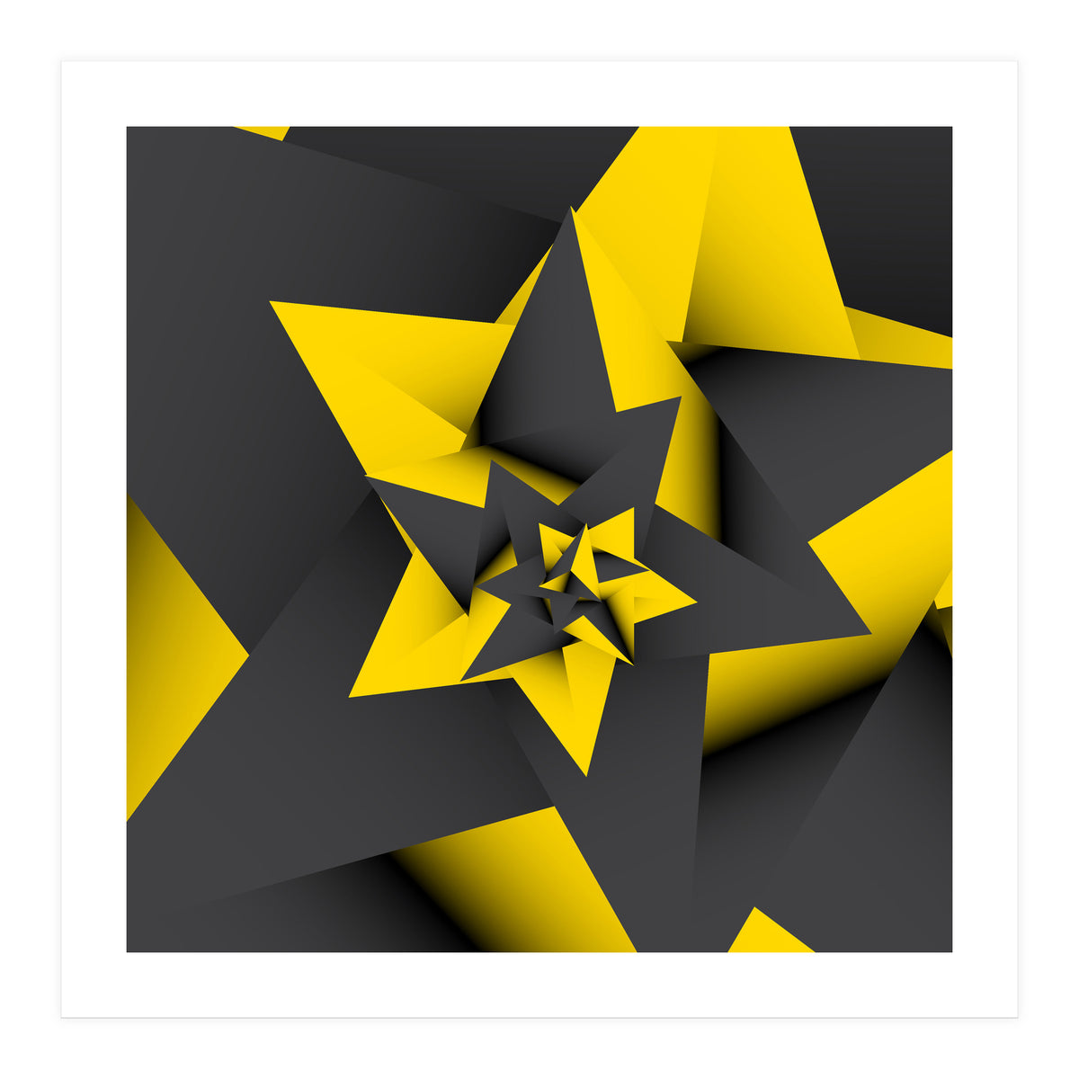 Yellow Abstract (Print Only)