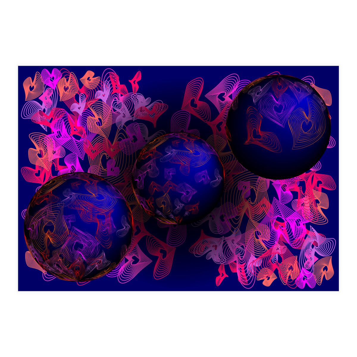 Hearts Of Planet Earth (Print Only)