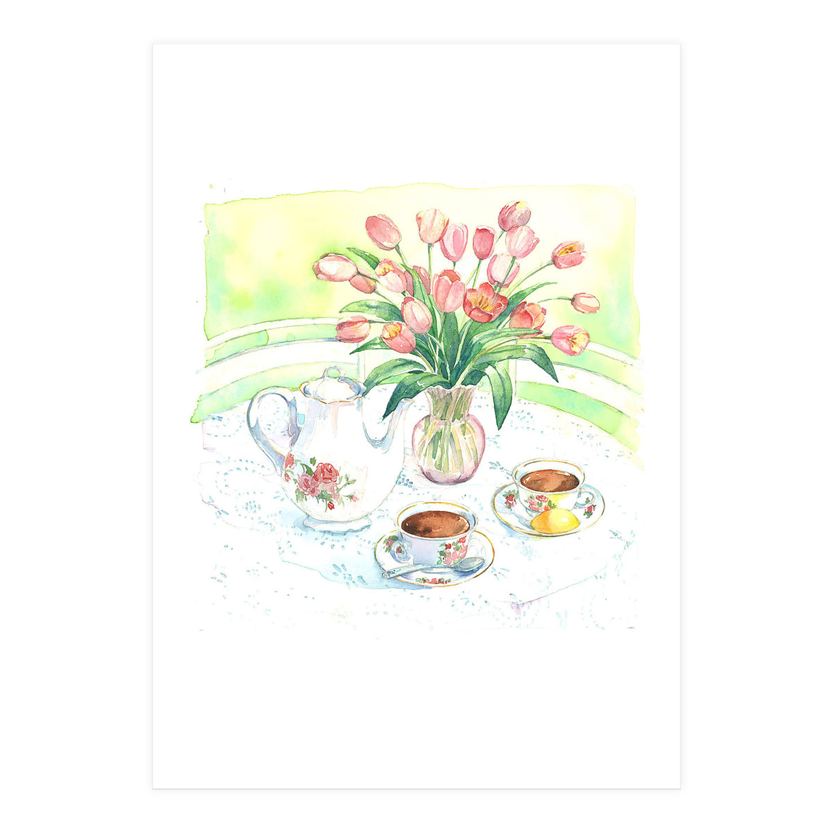 Tea & Tulips (Print Only)