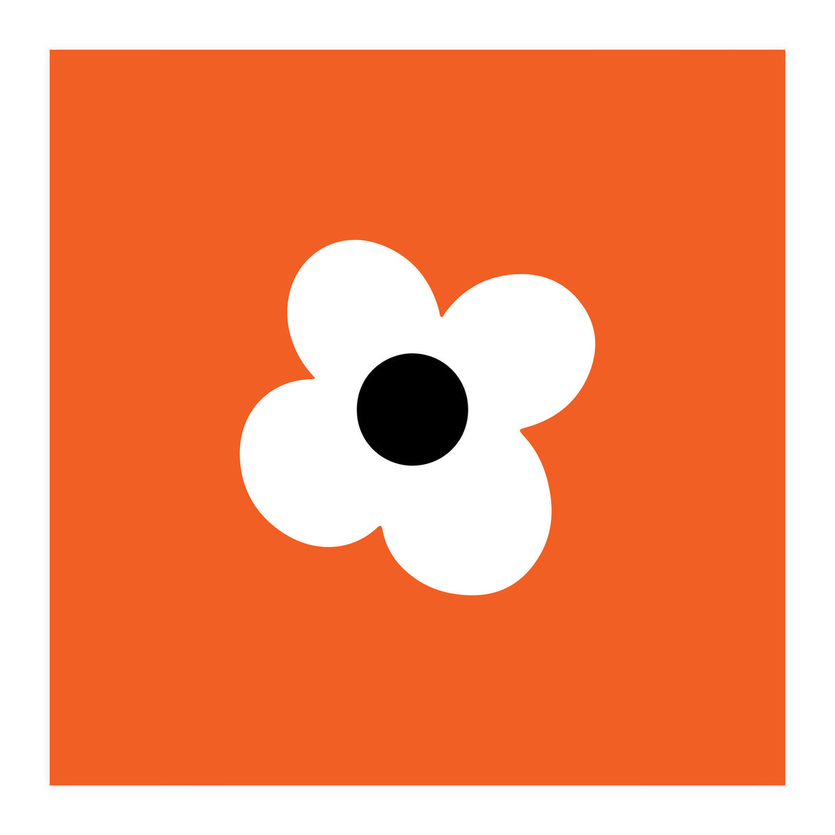 Max Folk Daisy Orange  (Print Only)