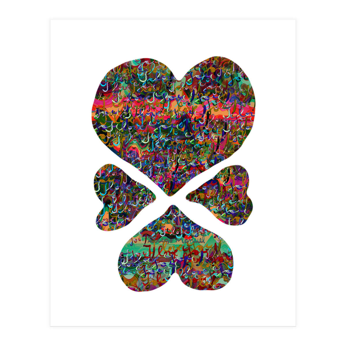 4 Corazones 3  (Print Only)