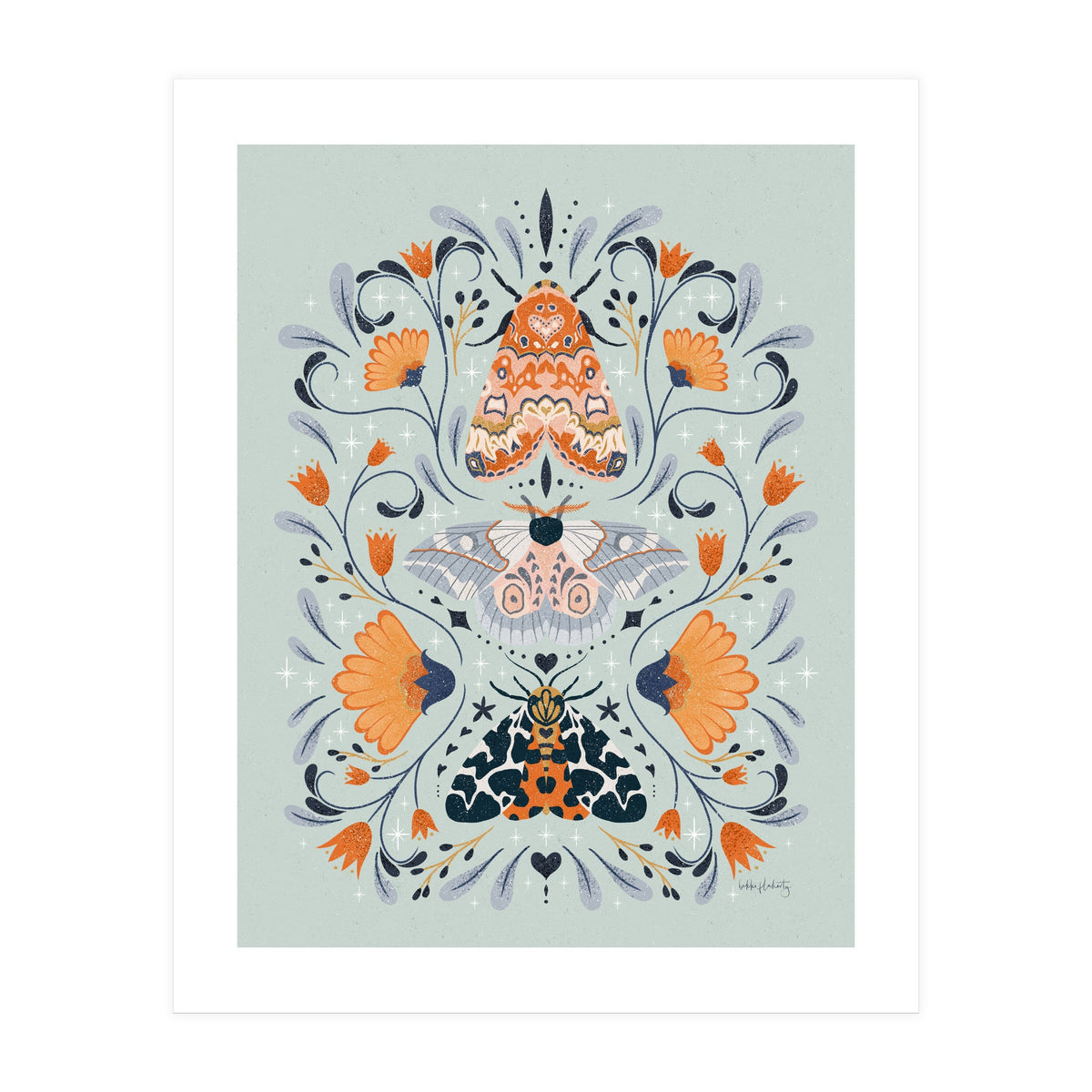 Floral Moths (Print Only)