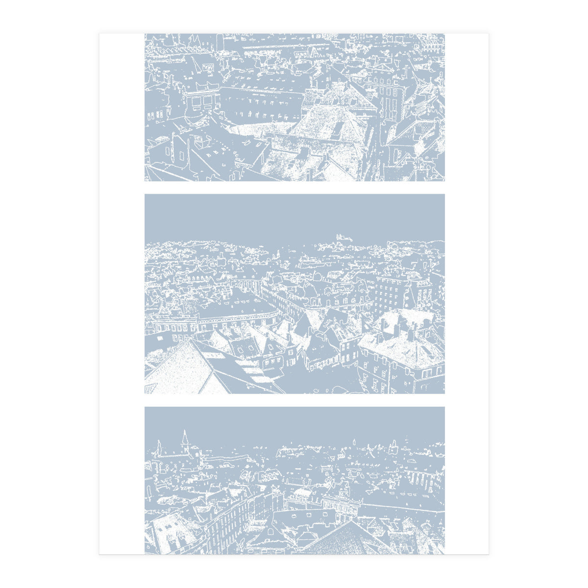 Prague print in blue  (Print Only)