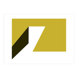 Geometric Shapes No. 78 - mustard, black & white (Print Only) thumbnail