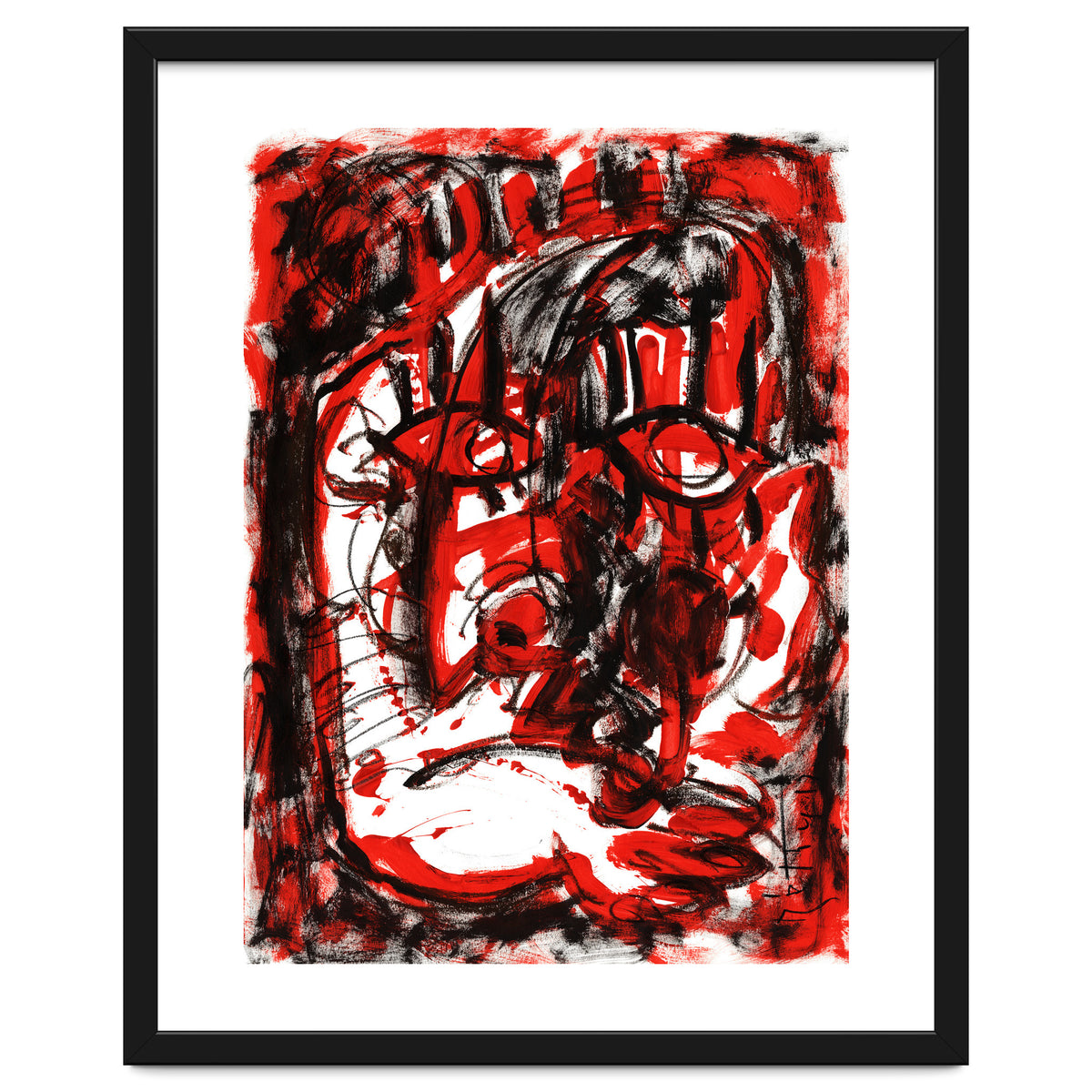 Anger - white background