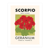 Scorpio Birth Flower Geranium (Print Only) thumbnail