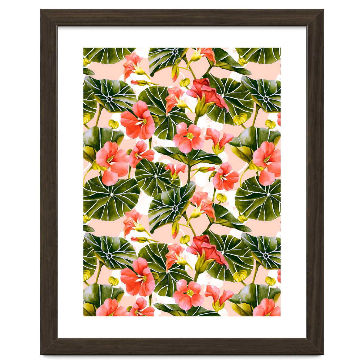 Nasturtiums watercolor 03