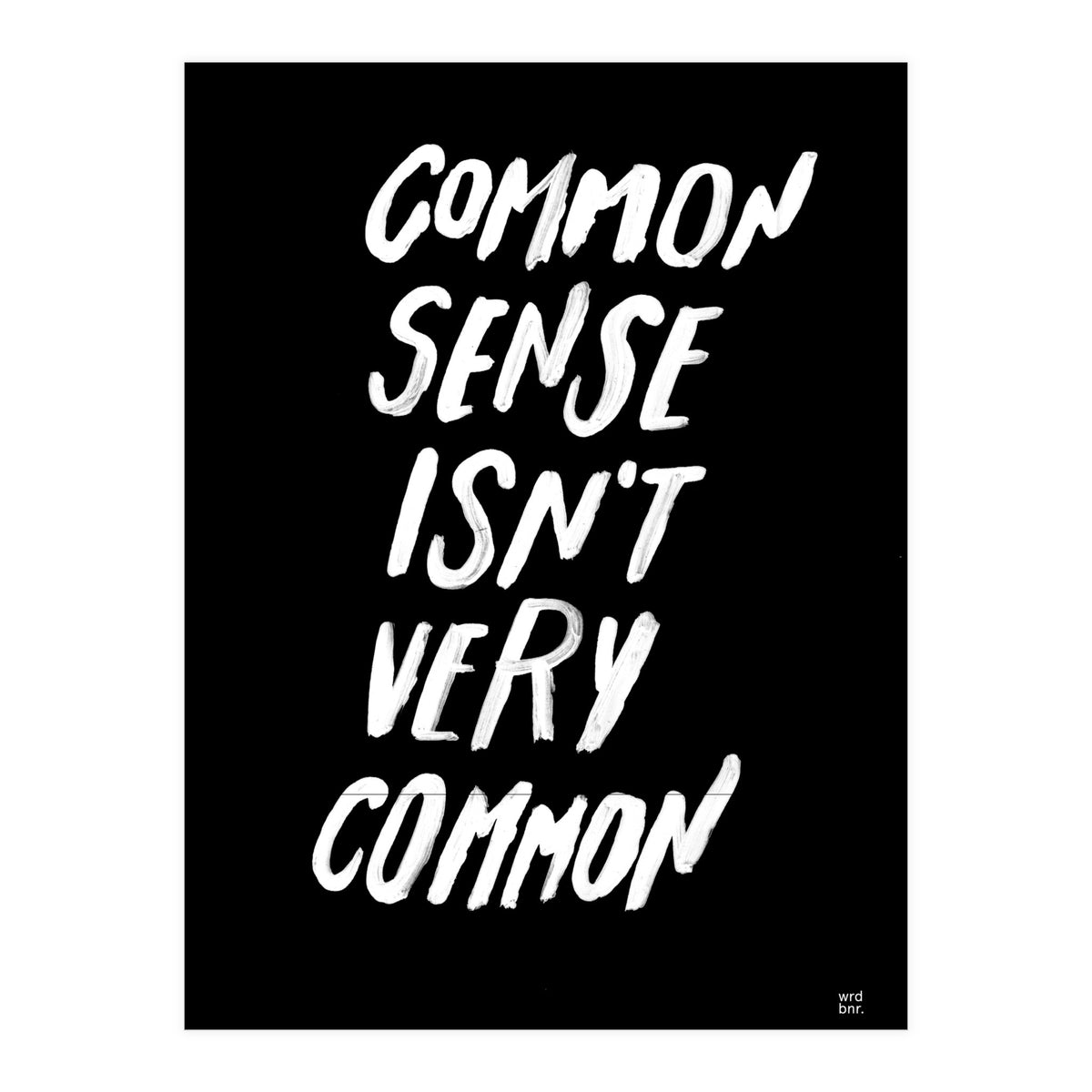 UNCOMMON SENSE (Print Only)