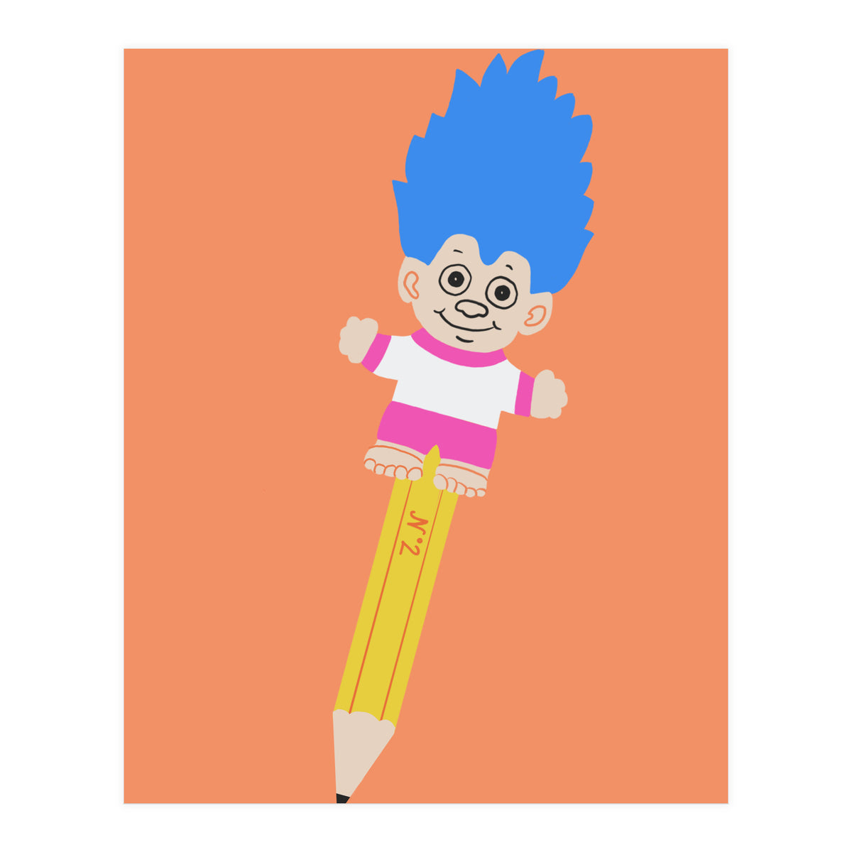 Troll Pencil Topper (Print Only)