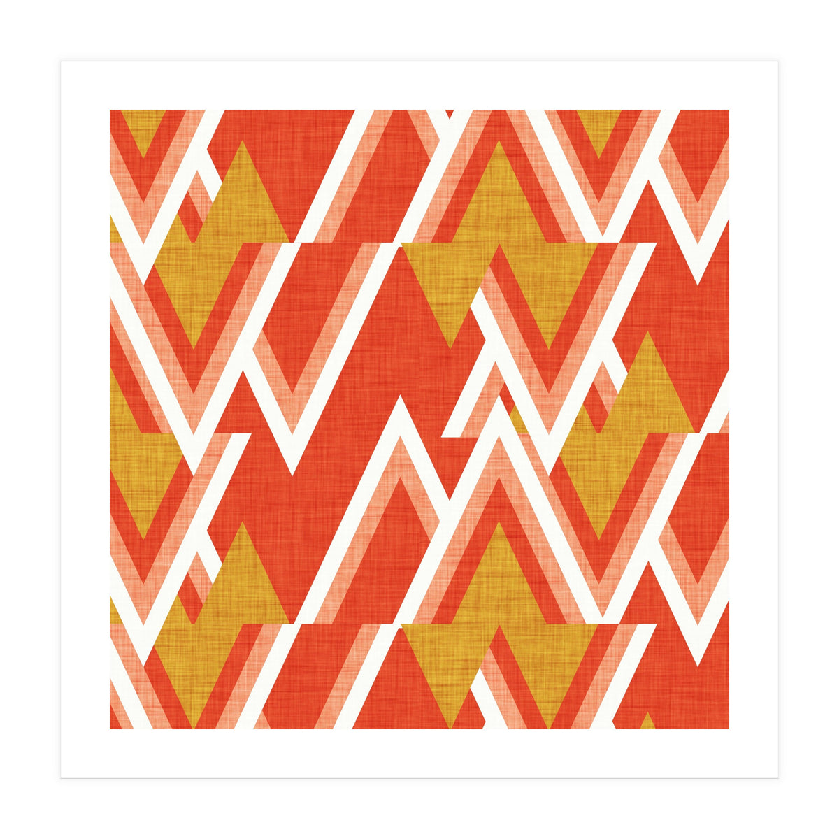 New Mid Mod Woods Red  (Print Only)