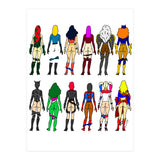 Superheroine Butts (Print Only) thumbnail