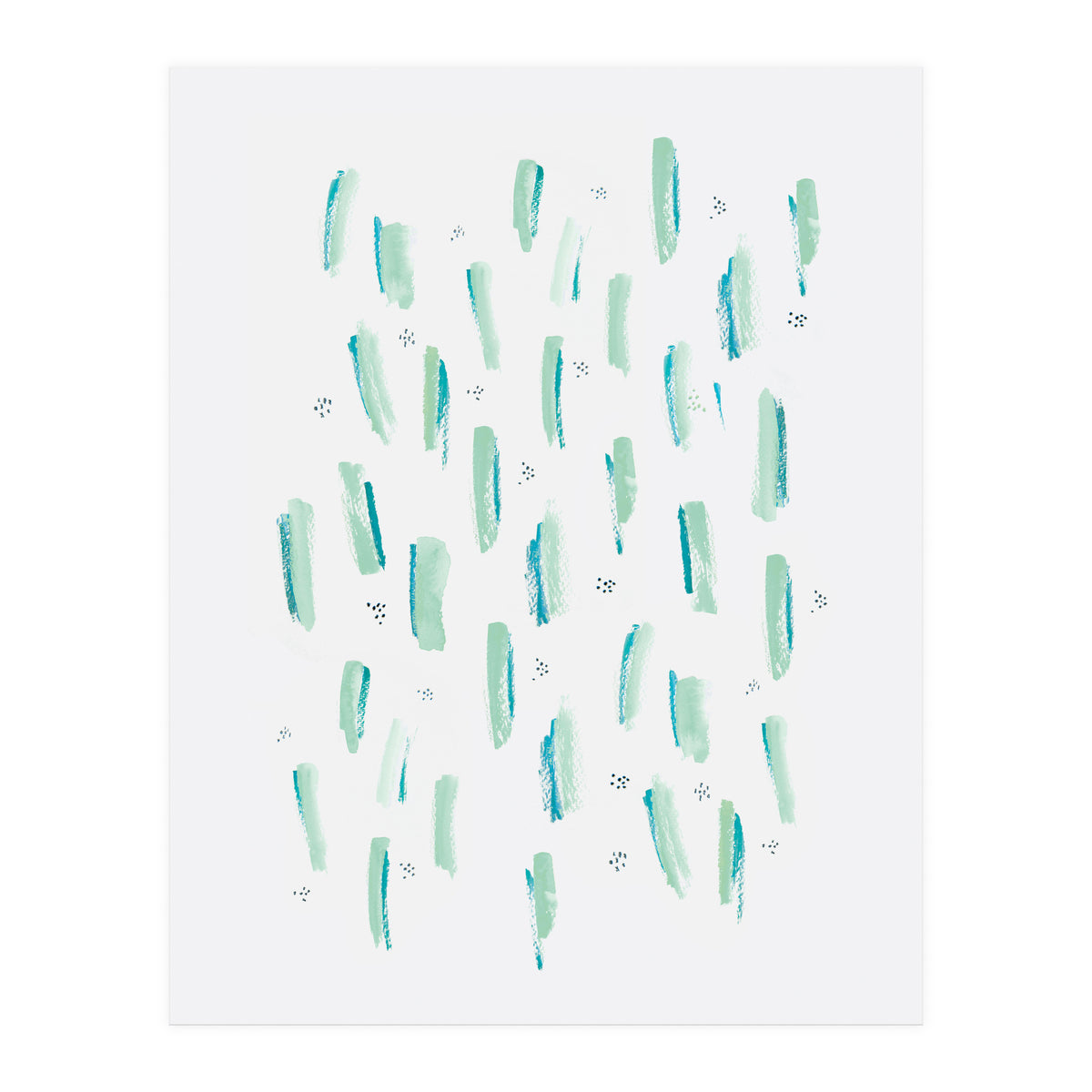 Brush Strokes Mint (Print Only)