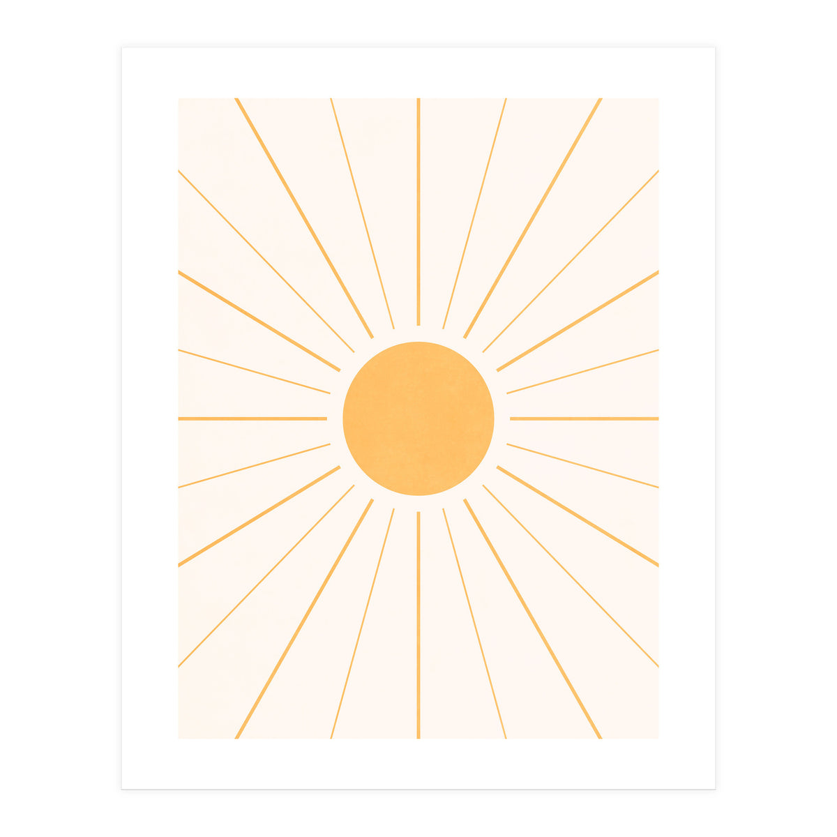 SUN IN LINE - GOLD (Print Only)