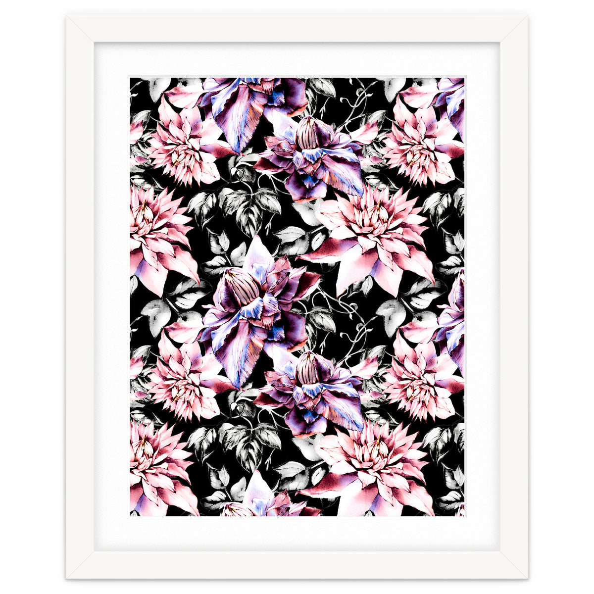 Pink bloom in the dark